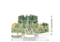 WAGO 2202-2707 Doppelstockklemme, 