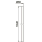 OBO TR M10 1M BR Gewindestange 
