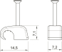 OBO 2025 25 LGR Haft-Clip 4-7mm L25 PP 
