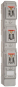 Mersen 1.100.000 NH1 250A 1pol  H1002186 