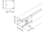 HKL Kanal 60x62 RAL 9001  HKL 6060.6 CWS 