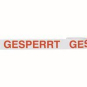 HEIN 186004 Klebeband GESPERRT weiß/rot 