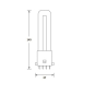 BAIL LED PL Glas TC-SEL 2G7 4P    146110 