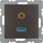 Berker USB/3,5mm Audio        3315391606 