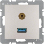 Berker USB/3,5mm Audio        3315391404 