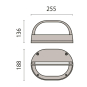 PIL EKO+19 GRILL E27 GR/M         302023 