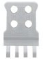 WAGO 769-412 Zugentlastungsplatte,grau 
