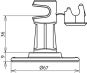 DEHN Leitungshalter               297110 