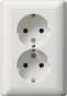 GIRA 078804 SCHUKO-Doppelsteckdose Voll- 