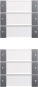 GIRA 213628 Wippenset 6fach (3+3) BSF 