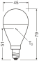 Ledvance CLASSIC P V 7.5W 827 FR E14 
