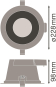 LEDV LED-Downlight Comfort weiß 
