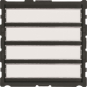 ELCOM Ruftaster LED-Schild 4/1   REU044Y 