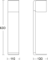 STEIN Pollerleuchte Cubo GL80 IHF 055479 