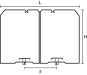 Hellermann HTWD-BWR-60X80-PC/ABS-BK(20) 