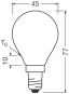 LEDV LED Tropfen 5,9-60W/827 806lm 