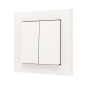 Zennio ZS552PB4MW Soft Doppeltaster 