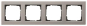 GIRA 021433 Abdeckrahmen 4fach E2 