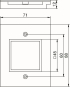 OBO T12L P15S 9011 Abdeckplatte f.1f 