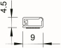OBO WDKMD4RW Minikanal 4,5x9x2000 PVC 