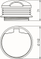 OBO SHF80 30 9011 Geräteschutzhaube PA 