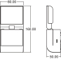 Theben LED-Strahler m. theLeda S8-100 BK 