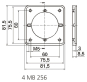 BALS Zwischenflansch 16/32A 75x75mm  182 