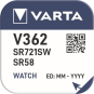 VARTA Knopfzelle                    V362 