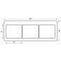 JG Rahmen 3fach waagerecht      SL5830GB 