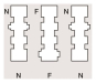 RB Anschl.- TAE 3x6 NFN-UP rw 