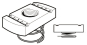 Legrand PN082G Federgleitmutter kurz M8 