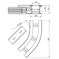  Flachbogen 45  halogenfrei grau 135x200 