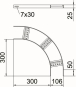OBO SLB 90 42 100 FT Bogen 90° 