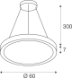 SLV MEDO  RING 60 Pendelleuchte  1008591 