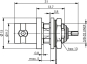 TG BNC-Einbaubuchse SW 50    J01001A1222 