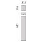 PII LED-Pollerleuchte 3000K 12W   306668 
