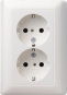GIRA 078303 SCHUKO-Doppelsteckdose SH+ 