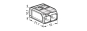 WAGO 221-682 COMPACT-Verbindungsklemme, 