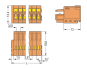 WAGO 734-208 1-Leiter-Federleiste,CAGE 