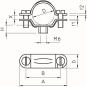 OBO 2900 M6 54-60 G Abstandschelle 