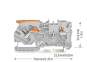 WAGO 2104-5201 2-Leiter-Durchgangsklemme 