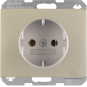 BER SCHUKO-Steckdose Edelstahl  41157004 