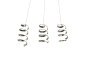 Trio LED-PL LAOLA, 3x8W, 4000K R34183106 