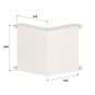 GGK 14112 Außeneck FB 60x230-9010, PVC 