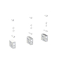 ABB  KIT FC CuAl 2x120...240mm2 XT6 3pcs 