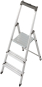 KRAU SOLIDY Alu-Leiter 3 Stufen   126214 
