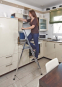 KRAU SOLIDY Alu-Leiter 3 Stufen   126214 