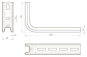 Unex Tragkonsole 200mm lichtgrau   66206 