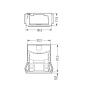 WAGO 770-318 Snap-In-Rahmen,3-polig,1,0 