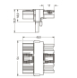 WAGO 770-621 T-Verteiler,5-polig,Kod. 